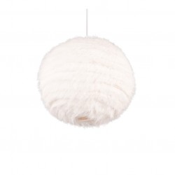 Furry - White Pendant with White Synthetic Plush Ø 35 cm Furry - White Pendant with White Synthetic Plush Ø 35 cm