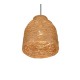 Trio-R31731026 - Joeline - Matt Black Pendant with Paper Yarn Shade