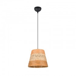 Joeline - Matt Black Pendant with Paper Yarn Shade Joeline - Matt Black Pendant with Paper Yarn Shade