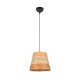 Trio-R31731926 - Joeline - Matt Black Pendant with Paper Yarn Shade