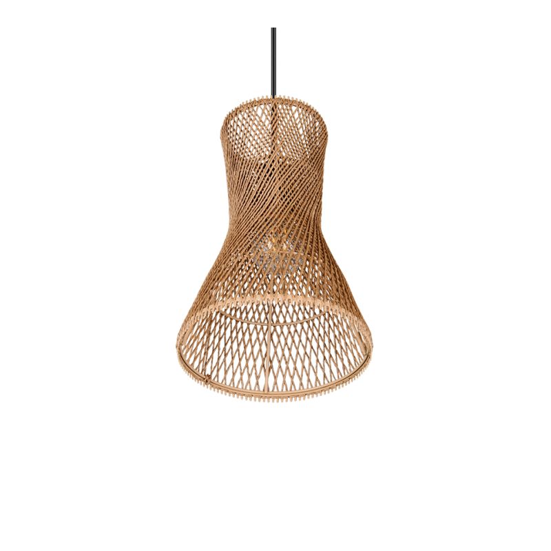 - Bijou - Matt Black Pendant with Paper Yarn Shade Trio-R31831026 - Bijou - Matt Black Pendant with Paper Yarn Shade
