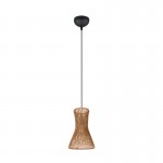 Bijou - Matt Black Pendant with Paper Yarn Shade Bijou - Matt Black Pendant with Paper Yarn Shade
