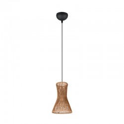 Bijou - Matt Black Pendant with Paper Yarn Shade Bijou - Matt Black Pendant with Paper Yarn Shade