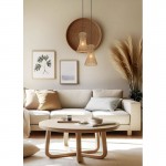 Bijou - Matt Black Pendant with Paper Yarn Shade Bijou - Matt Black Pendant with Paper Yarn Shade