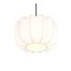 Trio-R31971001 - Madeline - Matt Black Pendant with White Fabric Shade ∅ 25 cm