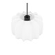 Trio-R31971001 - Madeline - Matt Black Pendant with White Fabric Shade ∅ 25 cm