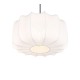 Trio-R31971901 - Madeline - Matt Black Pendant with White Fabric Shade ∅ 40 cm