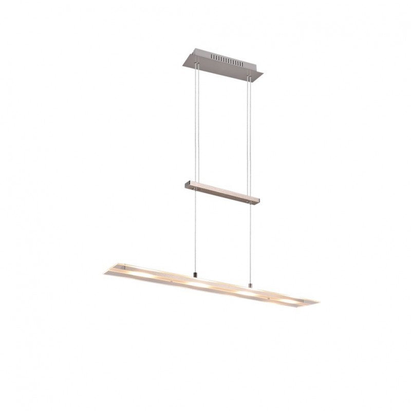 - Milos - Matt Nickel over Island LED Fitting with Clear Glass Trio-R32004107 - Milos - Matt Nickel over Island LED Fitting with Clear Glass