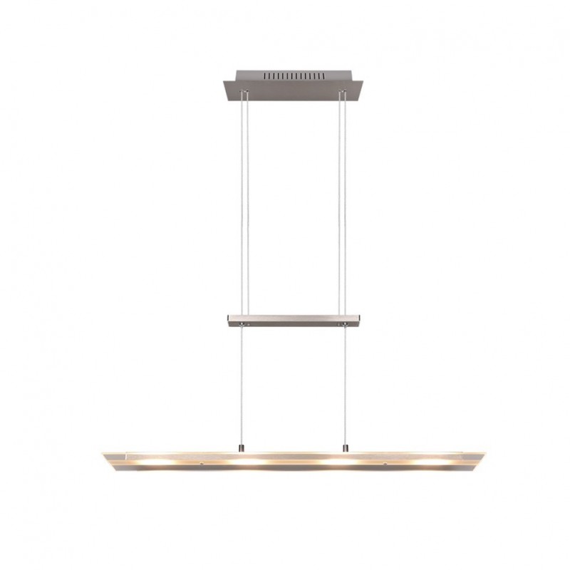 - Milos - Matt Nickel over Island LED Fitting with Clear Glass Trio-R32004107 - Milos - Matt Nickel over Island LED Fitting with Clear Glass