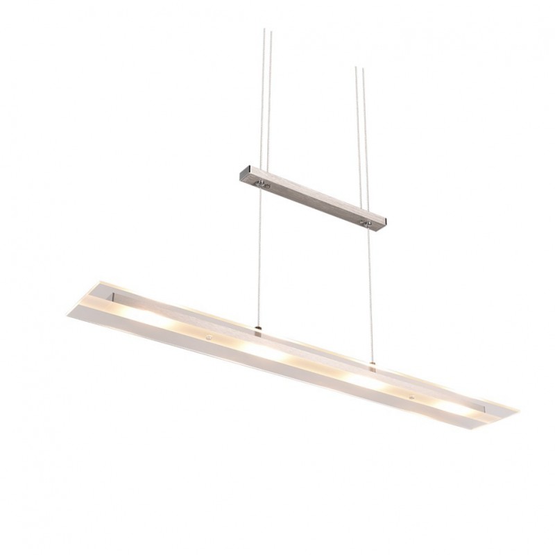 - Milos - Matt Nickel over Island LED Fitting with Clear Glass Trio-R32004107 - Milos - Matt Nickel over Island LED Fitting with Clear Glass