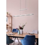 Milos - Matt Nickel over Island LED Fitting with Clear Glass