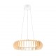 - Monte - Natural Wooden CCT Pendant with White Diffuser Trio-R32171930 - Monte - Natural Wooden CCT Pendant with White Diffuser