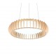 - Monte - Natural Wooden CCT Pendant with White Diffuser Trio-R32171930 - Monte - Natural Wooden CCT Pendant with White Diffuser