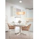 - Monte - Natural Wooden CCT Pendant with White Diffuser Trio-R32171930 - Monte - Natural Wooden CCT Pendant with White Diffuser