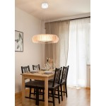 Monte - Natural Wooden CCT Pendant with White Diffuser Monte - Natural Wooden CCT Pendant with White Diffuser