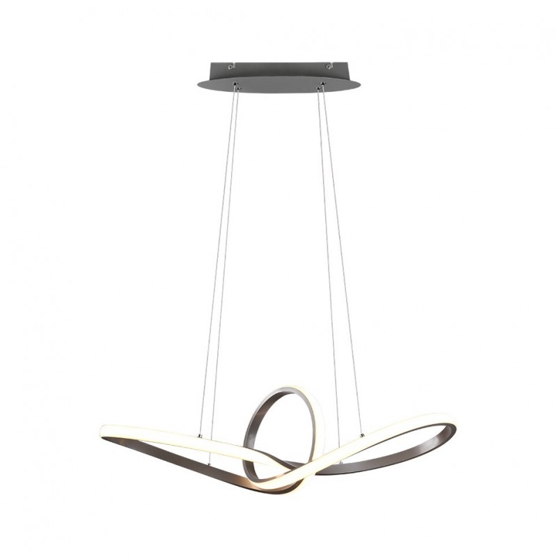 - Sansa - Matt Nickel LED Pendant Trio-R32751107 - Sansa - Matt Nickel LED Pendant