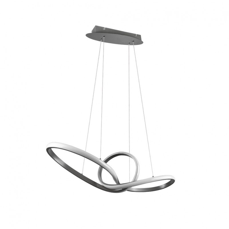 - Sansa - Matt Nickel LED Pendant Trio-R32751107 - Sansa - Matt Nickel LED Pendant