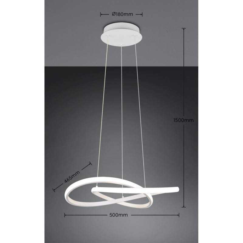 Trio-R33111131 - Mansa - White LED Pendant 4000K