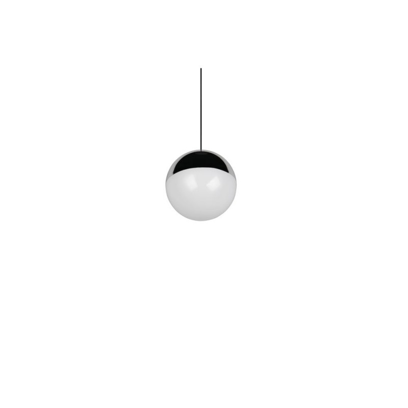 Trio-R33551106 - Senta - Chrome & Black Rise and Fall Pendant with White Diffuser