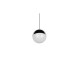Trio-R33551106 - Senta - Chrome & Black Rise and Fall Pendant with White Diffuser