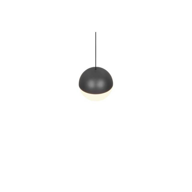 Trio-R33551142 - Senta - Anthracite Rise and Fall Pendant with White Diffuser