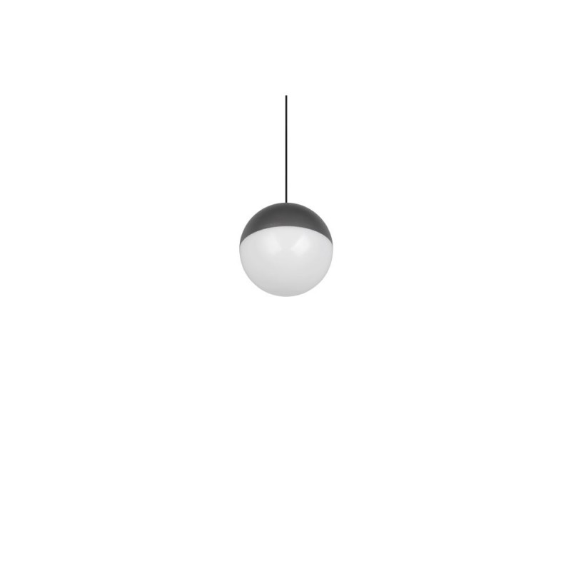 Trio-R33551142 - Senta - Anthracite Rise and Fall Pendant with White Diffuser