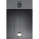 Trio-R33551142 - Senta - Anthracite Rise and Fall Pendant with White Diffuser