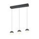 Trio-R33553142 - Senta - Anthracite 3 Light over Island Fitting with White Diffuser