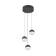 Trio-R33553342 - Senta - Anthracite 3 Light Cluster Pendant with White Diffuser