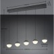 Trio-R33555142 - Senta - Anthracite 5 Light over Island Fitting with White Diffuser
