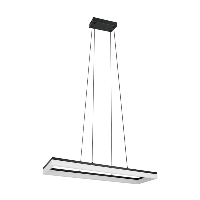 Trio-R35771132 - Camino - Matt Black LED over Island Fitting 3000K