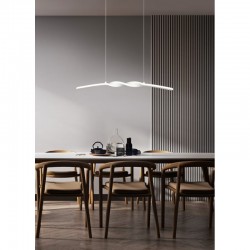 Ginko - Matt White LED over Island Fitting