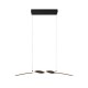 Trio-R35791132 - Ginko - Matt Black LED over Island Fitting