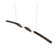 Trio-R35791132 - Ginko - Matt Black LED over Island Fitting