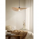 Laurine - Matt Black Pendant with Paper Yarn Shade ∅ 58 cm Laurine - Matt Black Pendant with Paper Yarn Shade ∅ 58 cm