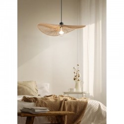 Laurine - Matt Black Pendant with Paper Yarn Shade ∅ 58 cm Laurine - Matt Black Pendant with Paper Yarn Shade ∅ 58 cm