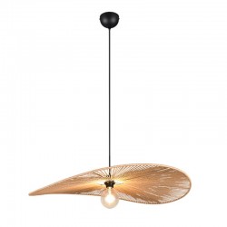 Laurine - Matt Black Pendant with Paper Yarn Shade ∅ 78 cm Laurine - Matt Black Pendant with Paper Yarn Shade ∅ 78 cm