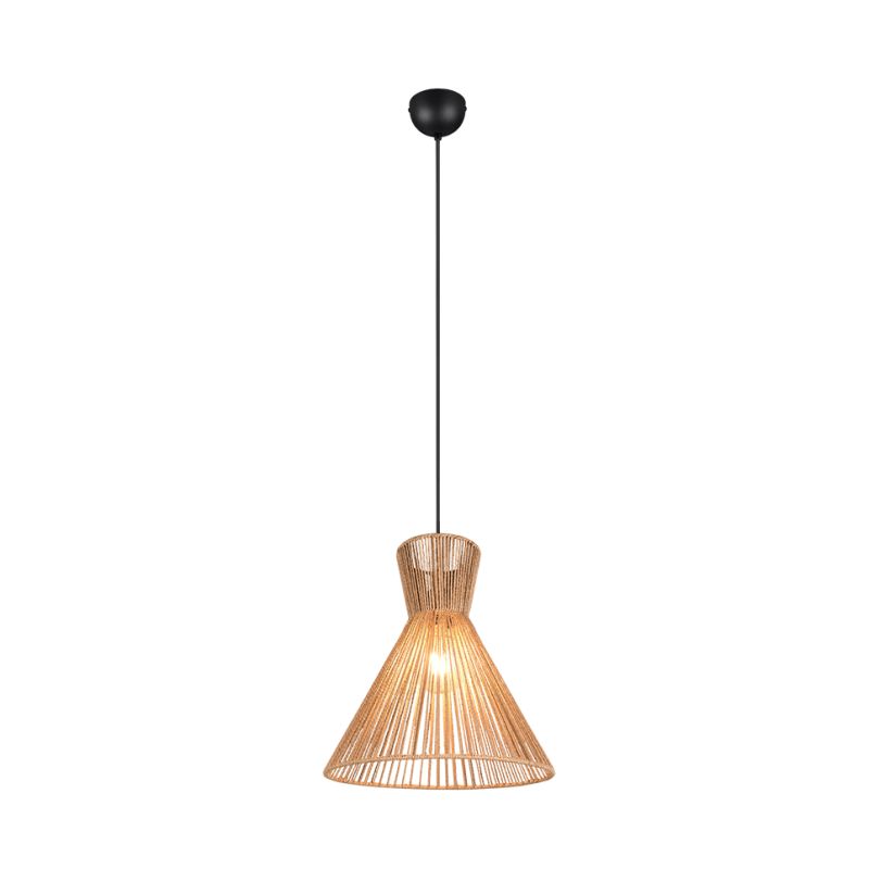 Trio-R36191036 - Rosalie - Matt Black Pendant with Paper Yarn Shade ∅ 35 cm