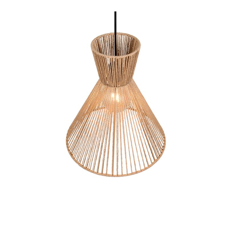 Trio-R36191036 - Rosalie - Matt Black Pendant with Paper Yarn Shade ∅ 35 cm