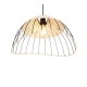 - Sandrine - Matt Black Pendant with Rattan Meshwork Trio-R36211032 - Sandrine - Matt Black Pendant with Rattan Meshwork