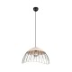 - Sandrine - Matt Black Pendant with Rattan Meshwork Trio-R36211032 - Sandrine - Matt Black Pendant with Rattan Meshwork