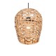 Trio-R36221036 - Jean - Matt Black Pendant with Water Hyacinth Shade