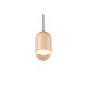Trio-R36311030 - Nara - Black Pendant with Natural Wood Shade