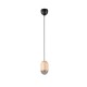 Trio-R36311030 - Nara - Black Pendant with Natural Wood Shade