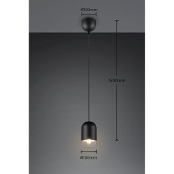 Nara - Black Pendant