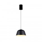 Tova - Matt Black Rise & Fall Pendant