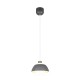 Trio-R36501042 - Tilos - Anthracite Pendant with White Glass ∅ 23 cm