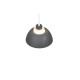 Trio-R36501042 - Tilos - Anthracite Pendant with White Glass ∅ 23 cm
