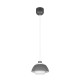 Trio-R36501042 - Tilos - Anthracite Pendant with White Glass ∅ 23 cm