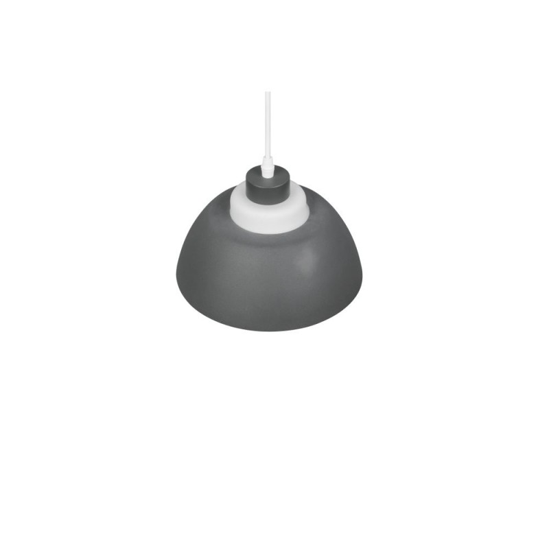 Trio-R36501042 - Tilos - Anthracite Pendant with White Glass ∅ 23 cm